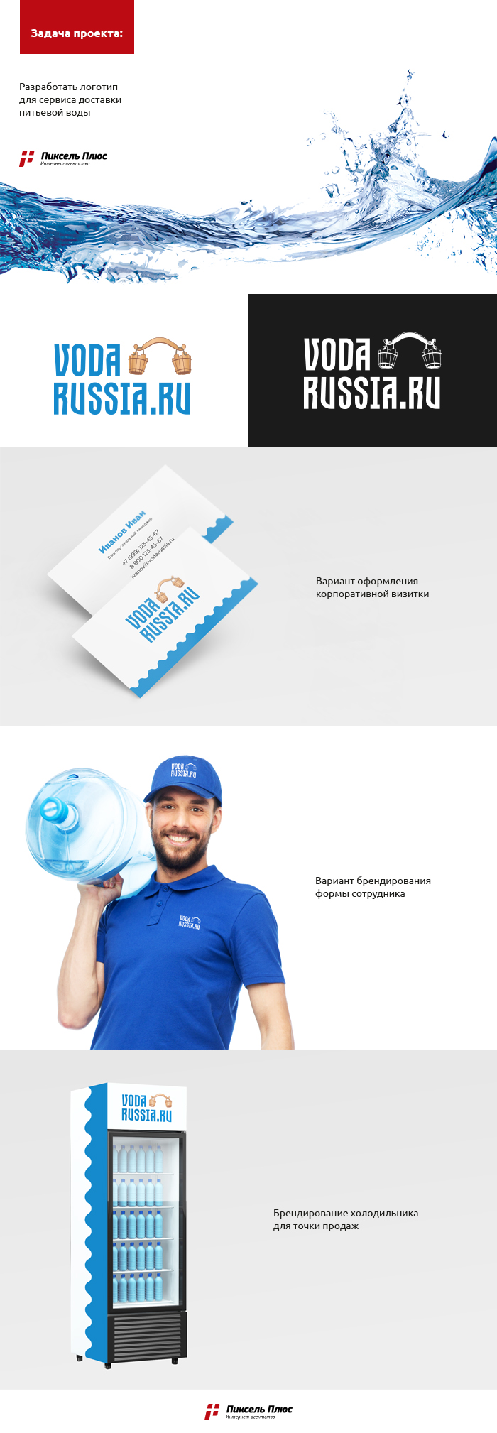 Сервис доставки питьевой воды «Vodarussia.ru»