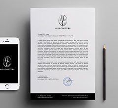 Бланки для компании «Alla Couture»