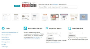 Пример работы с Wayback Machine