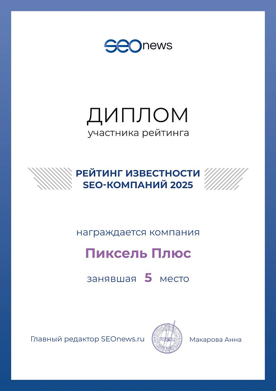 Известность бренда SEO-компаний 2025
