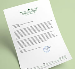 Бланки для компании «Istra Cottage»